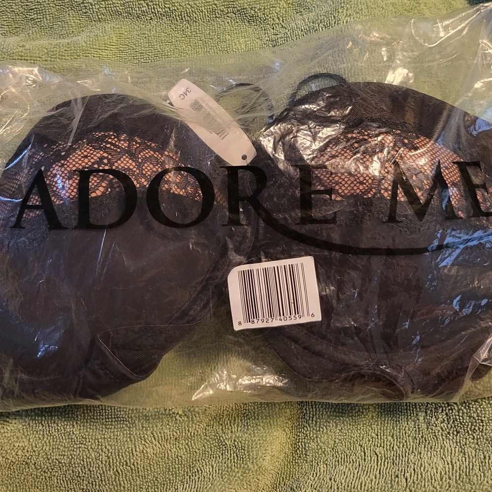Adore Me Black Lace Bra